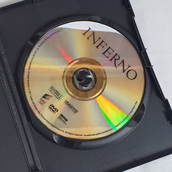 Inferno (DVD) Tom Hanks Felicity Jones Da Vinci Code Sequel - Picture 2 of 3